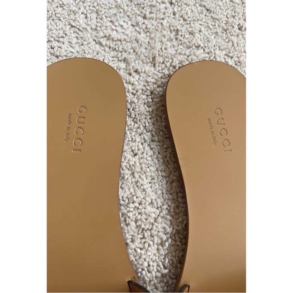 Gucci Black and Gold Sandals - Picture 6 of 13